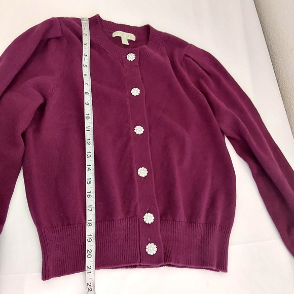 Ryegrass Buttons Rhinestone Sweater - Picture 7 of 8